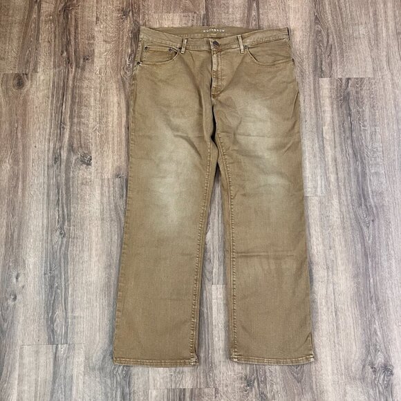 Mott & Bow Straight Jeans Distressed Khaki Sz 40x32 - Picture 4 of 10